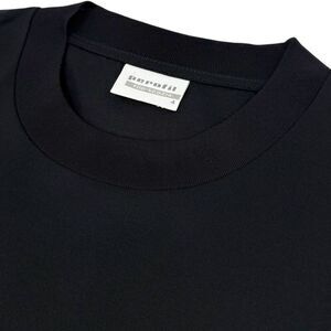 NEW Perofil Men's Short Sleeve Cotton Crew Neck T-Shirt Black Size 4 Medium